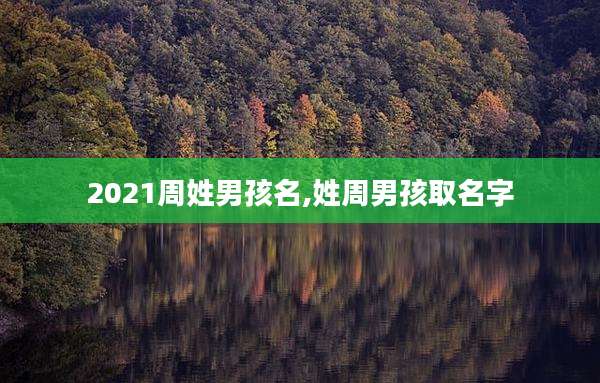 2021周姓男孩名,姓周男孩取名字