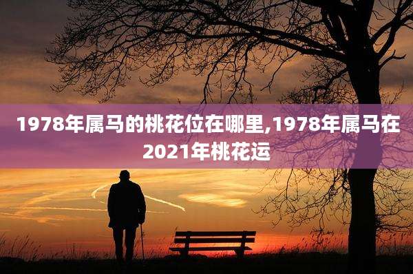 1978年属马的桃花位在哪里,1978年属马在2021年桃花运