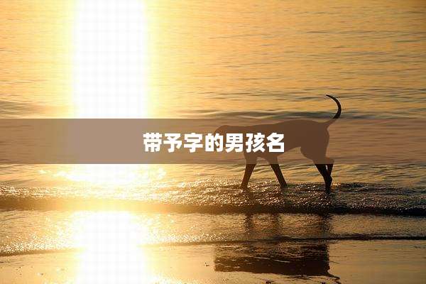 带予字的男孩名