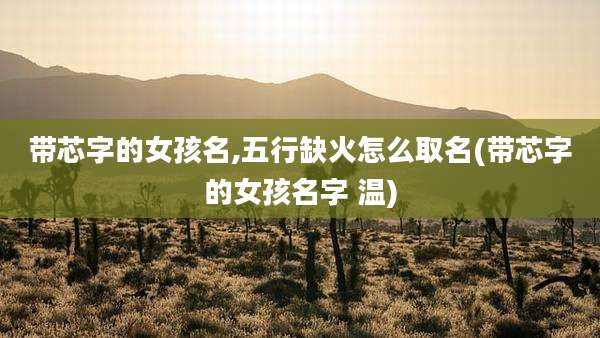 带芯字的女孩名,五行缺火怎么取名(带芯字的女孩名字 温)