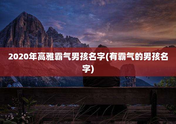 2020年高雅霸气男孩名字(有霸气的男孩名字)