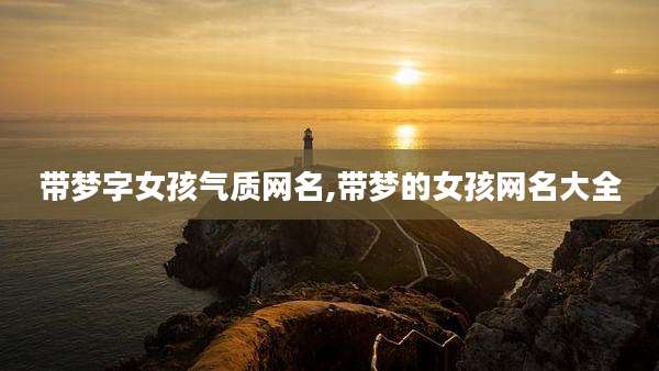 带梦字女孩气质网名,带梦的女孩网名大全