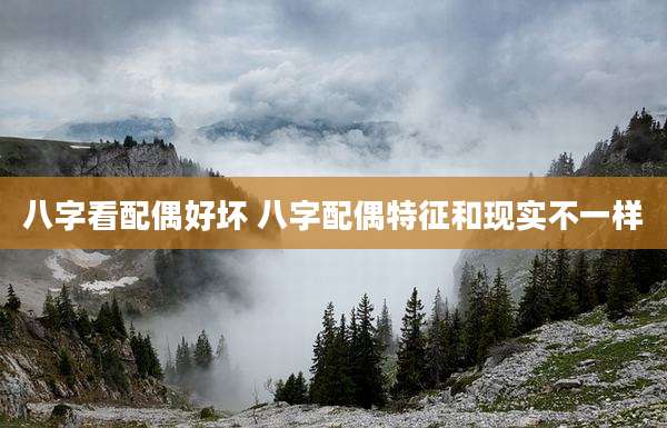 八字看配偶好坏 八字配偶特征和现实不一样