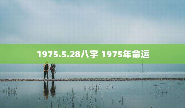 1975.5.28八字 1975年命运