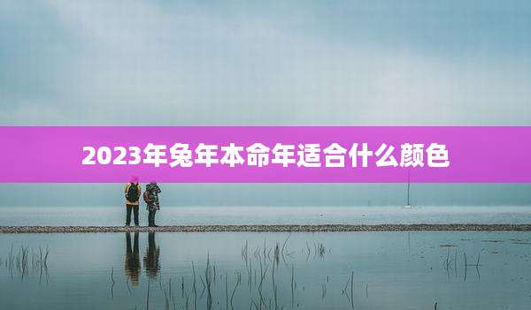 2023年兔年本命年适合什么颜色
