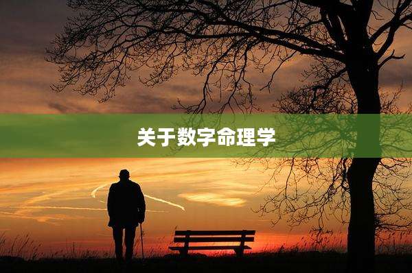 关于数字命理学