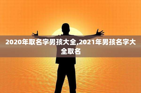 2020年取名字男孩大全,2021年男孩名字大全取名