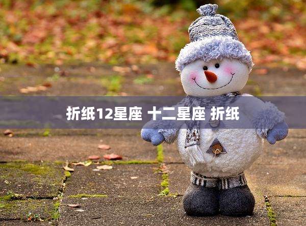 折纸12星座 十二星座 折纸