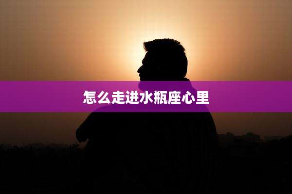 怎么走进水瓶座心里