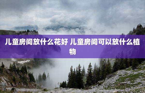儿童房间放什么花好 儿童房间可以放什么植物