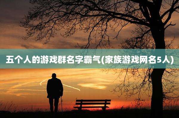 五个人的游戏群名字霸气(家族游戏网名5人)