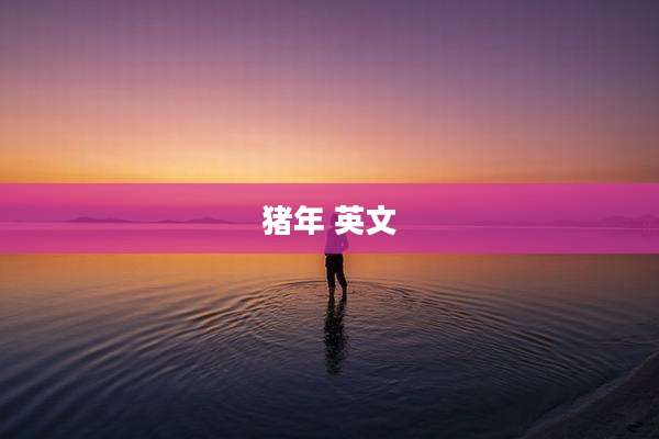 猪年 英文