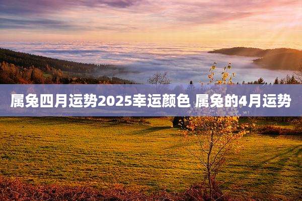 属兔四月运势2025幸运颜色 属兔的4月运势