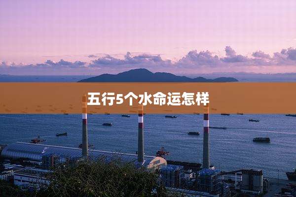五行5个水命运怎样