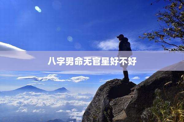 八字男命无官星好不好