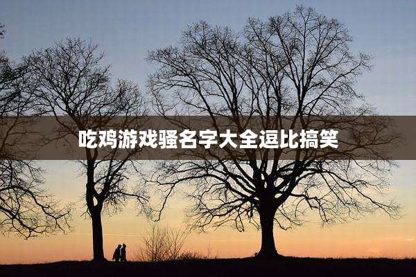 吃鸡游戏骚名字大全逗比搞笑