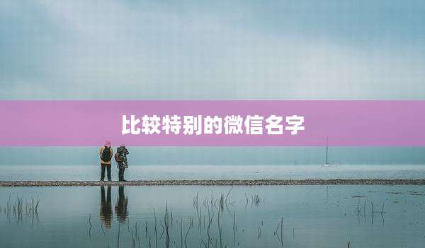 比较特别的微信名字