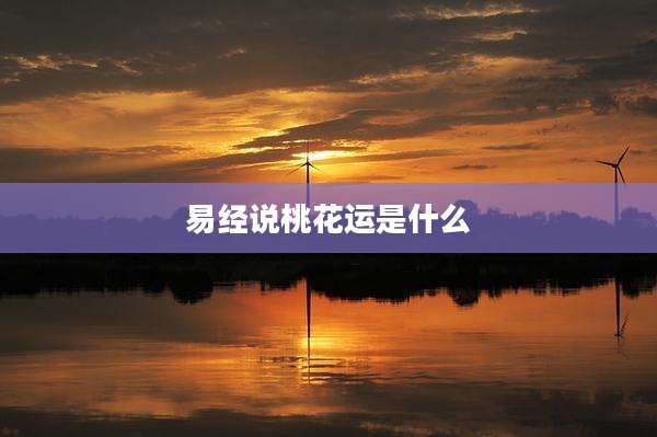 易经说桃花运是什么