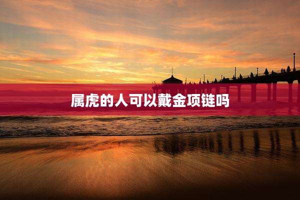 属虎的人可以戴金项链吗