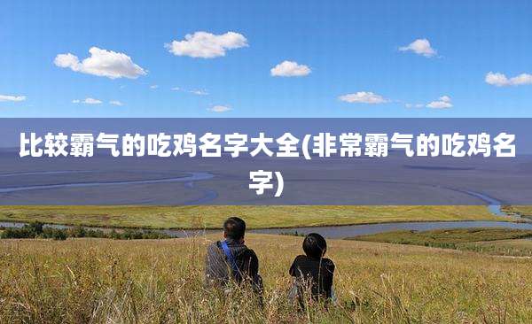 比较霸气的吃鸡名字大全(非常霸气的吃鸡名字)