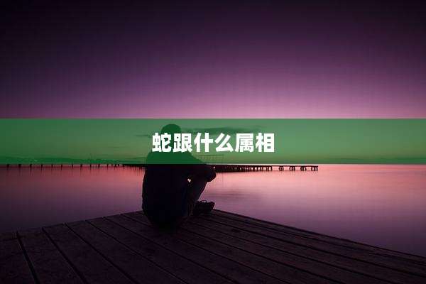 蛇跟什么属相