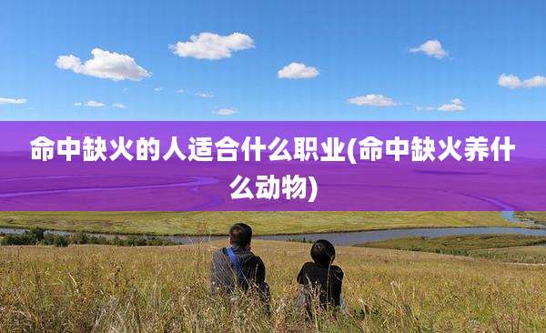 命中缺火的人适合什么职业(命中缺火养什么动物)
