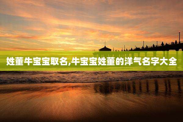 姓董牛宝宝取名,牛宝宝姓董的洋气名字大全