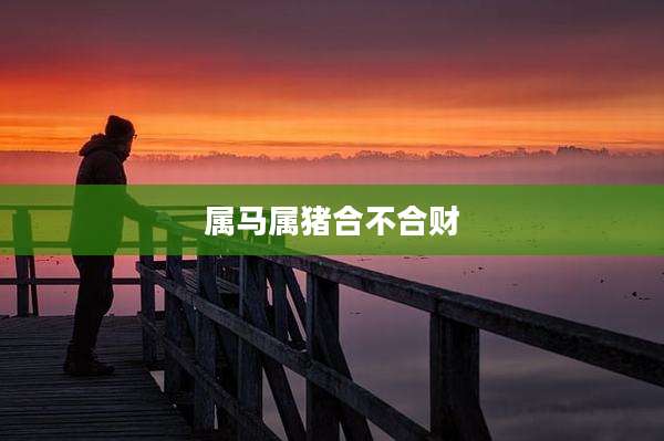 属马属猪合不合财