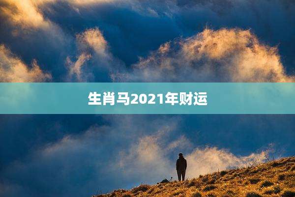 生肖马2021年财运