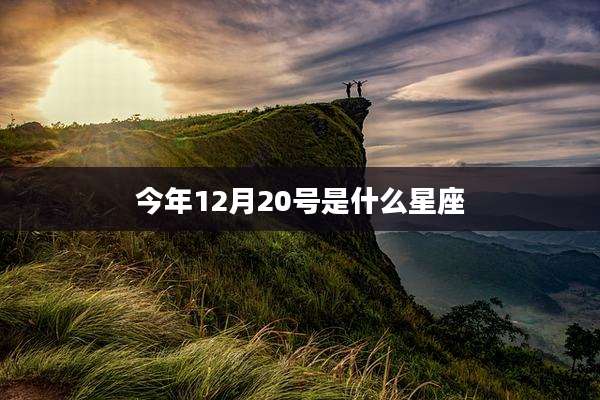今年12月20号是什么星座