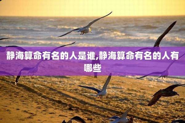 静海算命有名的人是谁,静海算命有名的人有哪些