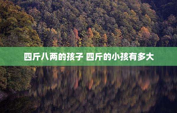 四斤八两的孩子 四斤的小孩有多大