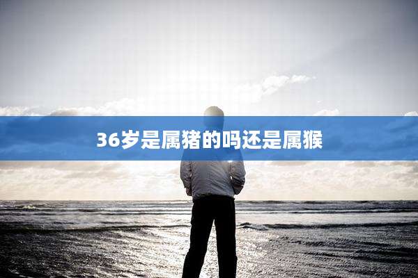 36岁是属猪的吗还是属猴
