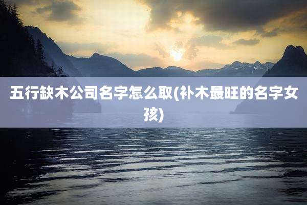 五行缺木公司名字怎么取(补木最旺的名字女孩)