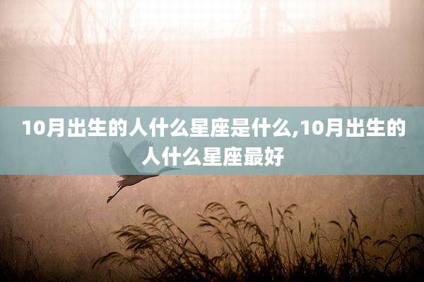 10月出生的人什么星座是什么,10月出生的人什么星座最好