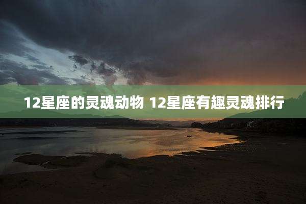 12星座的灵魂动物 12星座有趣灵魂排行