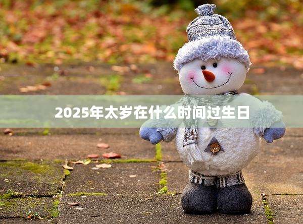 2025年太岁在什么时间过生日