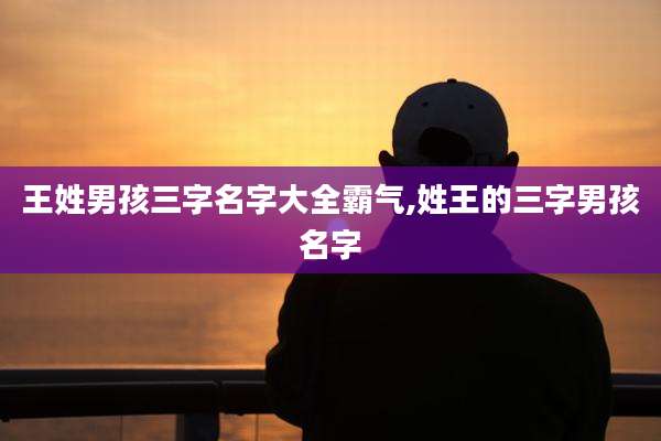 王姓男孩三字名字大全霸气,姓王的三字男孩名字