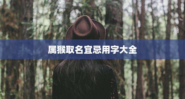 属猴取名宜忌用字大全