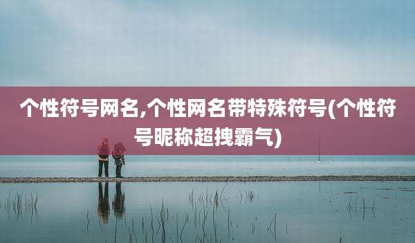 个性符号网名,个性网名带特殊符号(个性符号昵称超拽霸气)