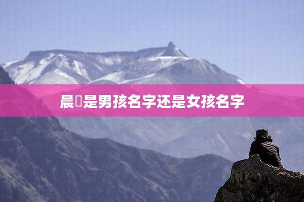 晨晞是男孩名字还是女孩名字