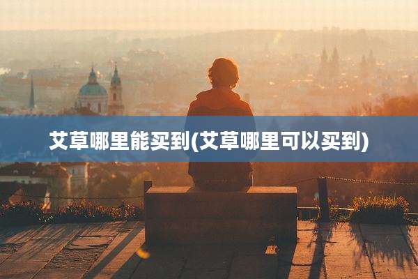 艾草哪里能买到(艾草哪里可以买到)