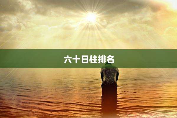 六十日柱排名