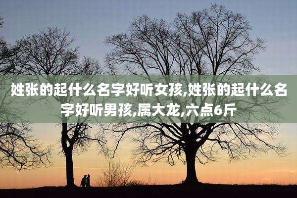 姓张的起什么名字好听女孩,姓张的起什么名字好听男孩,属大龙,六点6斤