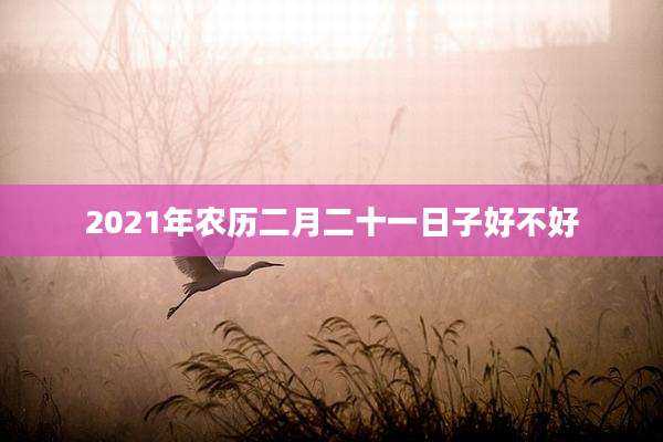 2021年农历二月二十一日子好不好