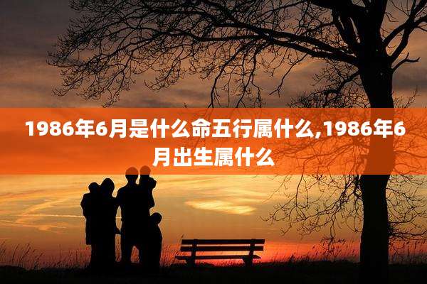 1986年6月是什么命五行属什么,1986年6月出生属什么