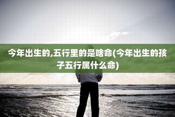 今年出生的,五行里的是啥命(今年出生的孩子五行属什么命)