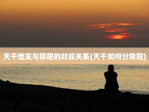 天干地支与阴阳的对应关系(天干如何分阴阳)