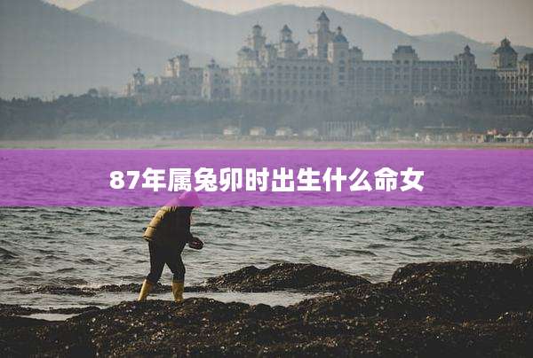 87年属兔卯时出生什么命女