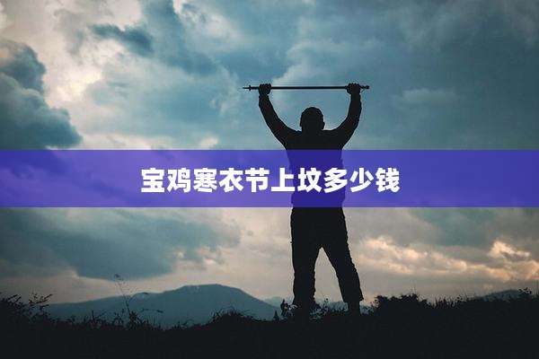 宝鸡寒衣节上坟多少钱